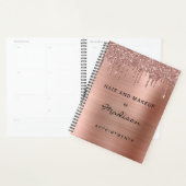 Rendez-vous élégant Rose Gold Parties scintillant (Devant avec enveloppe)