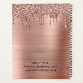 Rendez-vous élégant Rose Gold Parties scintillant (Dos)