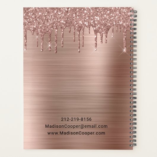 Rendez-vous élégant Rose  Gold Parties scintillant (Dos)