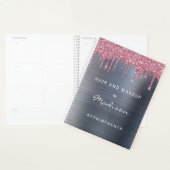 Rendez-vous en argent stylish Pink Glitter Drip (Devant avec enveloppe)