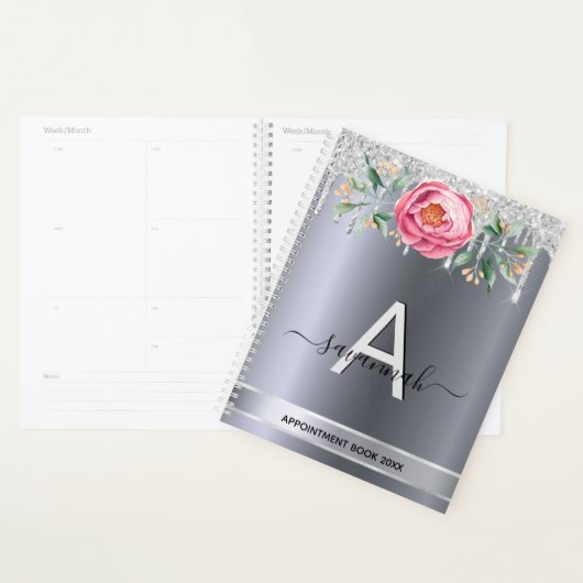 Rendez-vous en monogramme rose parties scintillant (Devant avec enveloppe)