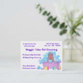 Rendez-vous et carte de visite de toilettage (Debout devant)