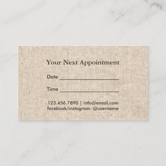 Rendez-vous fait sur commande de logo de salon de (Dos)