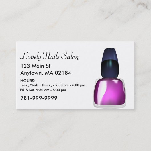 Rendez-vous fait sur commande de salon de clou de (Devant)