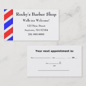 Rendez-vous fait sur commande de salon de coiffure (Devant / Derrière)