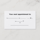 Rendez-vous fait sur commande de salon de coiffure (Dos)