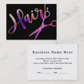 Rendez-vous fascinant de styliste en coiffure (Devant / Derrière)