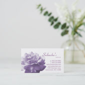 Rendez-vous Fleur de rose de pourpre de carte de visite de spa (Debout devant)