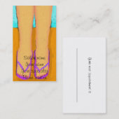 Rendez-vous Flip Flops Carte de visite pédicuriste (Devant / Derrière)