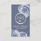 Rendez-vous floral bleu scissor Comb (Devant)