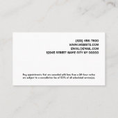 Rendez-vous floral Carte de rappel Votre prochaine (Dos)