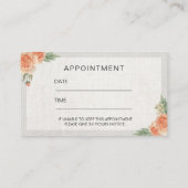 Rendez-vous floral élégant de coiffeur (Dos)