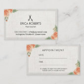 Rendez-vous floral élégant de coiffeur (Devant / Derrière)