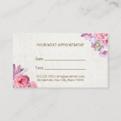 Rendez-vous floral élégant de conseiller de (Dos)