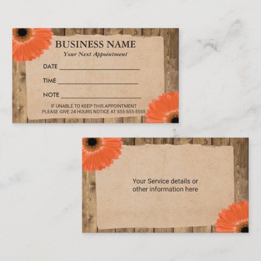 Rendez-vous floral rustique de massage de spa de (Devant / Derrière)