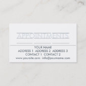 Rendez-vous FORME PHYSIQUE - carte de visite (Dos)