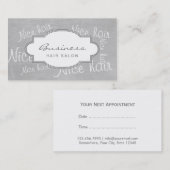 Rendez-vous gentil de salon de coiffure de collage (Devant / Derrière)