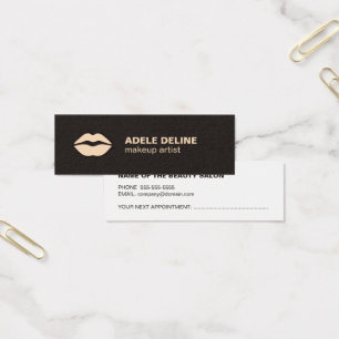 Rendez-vous gris-foncé chic minimal de maquillage