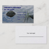 Rendez-vous Herbe de pierre et d'eau dans le carte de visite (Devant / Derrière)