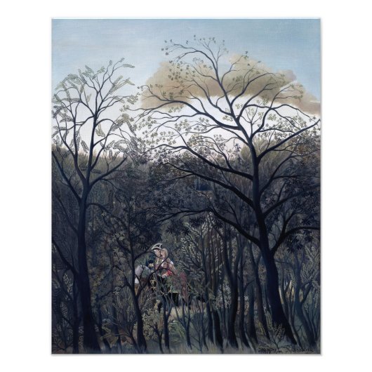 Rendez-vous in het bos 1889 foto afdruk (Voorkant)