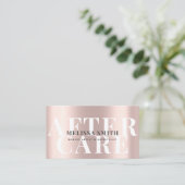 Rendez-vous Instructions de soins postérieurs Carte d'or Rose  (Debout devant)