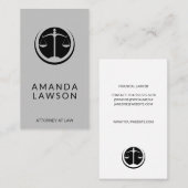 Rendez-vous Justice Scales| Avocat | CARTE DE VISITE (Devant / Derrière)