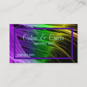 Rendez-vous La couleur vibrante échoue le carte de visite