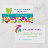 Rendez-vous La girafe mignonne de carte de visite dentaire (Devant / Derrière)