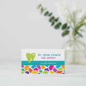 Rendez-vous La girafe mignonne de carte de visite dentaire (Debout devant)