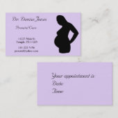 Rendez-vous Lavendar et docteur noir carte de visite (Devant / Derrière)