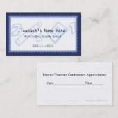Rendez-vous Le carte de visite du professeur fait sur commande (Devant / Derrière)