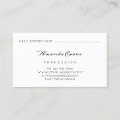 Rendez-vous Lecteurs Rose Manicure Clous Artiste Carte de rend (Dos)