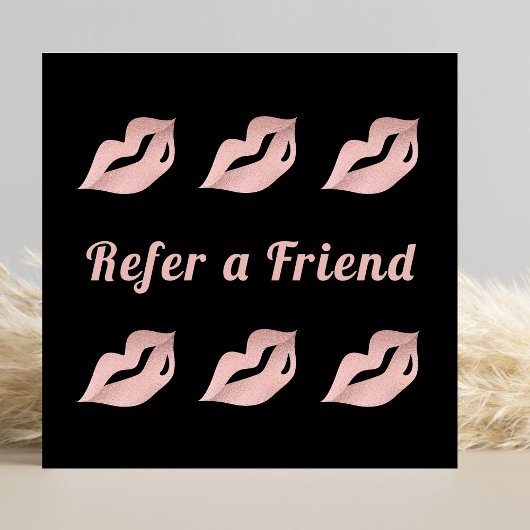 Rendez-vous Lèvres Rose Glam Gold de luxe et carte de référenc