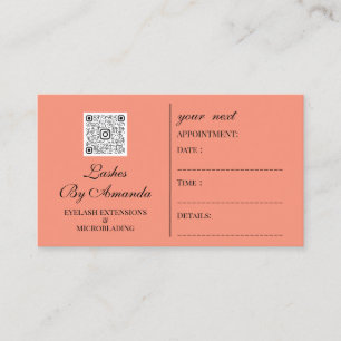 Rendez-vous Logo de l'artiste maquilleur de carte de rendez-vo