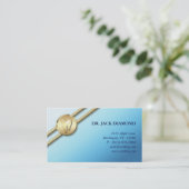 Rendez-vous L'or dentaire de logo de dent de carte de visite (Debout devant)