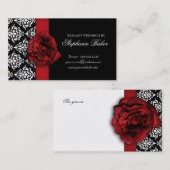 Rendez-vous mariage Red Rose Damask (Devant / Derrière)