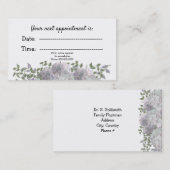 Rendez-vous Médicale blanc Mauve Floral (Devant / Derrière)