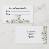 Rendez-vous Médicale floral blanc (Devant / Derrière)