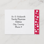 Rendez-vous Médicale rouge et blanc (Dos)