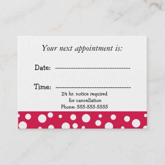 Rendez-vous Médicale rouge et blanc (Devant)