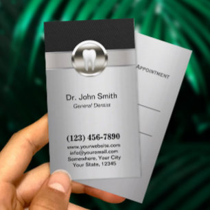 Rendez-vous métallique de dentiste de soins