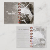 Rendez-vous Mlle Fitness - affaires, carte de programme (Devant / Derrière)