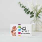 Rendez-vous Modèle chic de carte de visite d'artiste de clou (Debout devant)