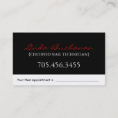 Rendez-vous Modèle de carte de visite de ~ de technicien de (Dos)