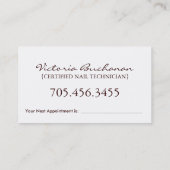 Rendez-vous Modèle de carte de visite de ~ de technicien de (Dos)