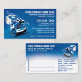 Rendez-vous Modèle de carte de visite de lavage et de nettoyag (Devant / Derrière)