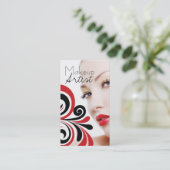 Rendez-vous Modèle de carte de visite de maquilleur (Debout devant)