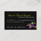 Rendez-vous Modèle de carte de visite de maquilleur (Dos)