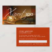 Rendez-vous Modèle de carte de visite d'esthétique (Devant / Derrière)