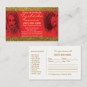 Rendez-vous Modèle de carte de visite locale de tressage de ch (Devant / Derrière)